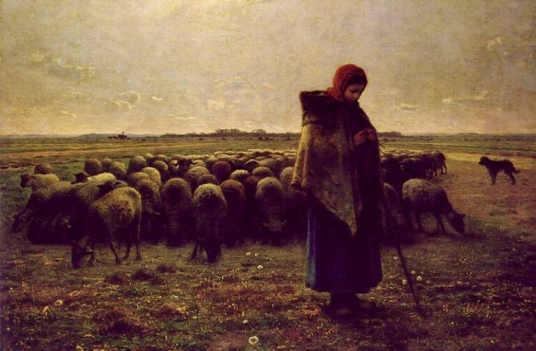 A Shepherdess Hears the Voice of the Shepherd
